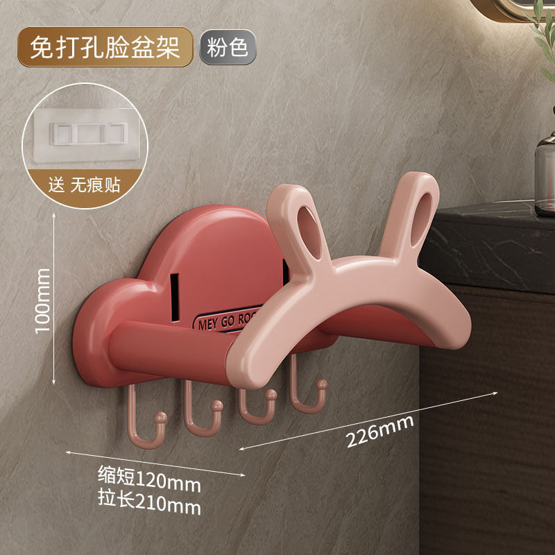 兔耳臉盆架